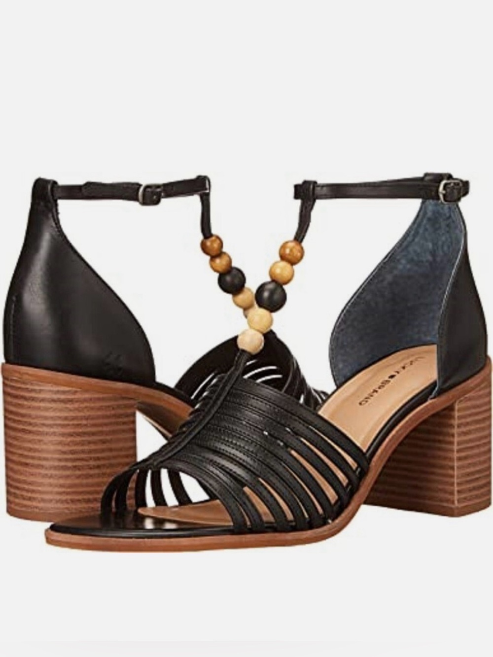 Lucky Brand Sylvesha Beaded T-Strap Sandal - Black